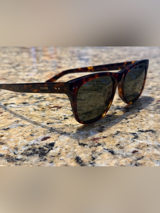 Celine Accessories - Celine Tortoiseshell Acetate Sunglasses with Dark Lenses
